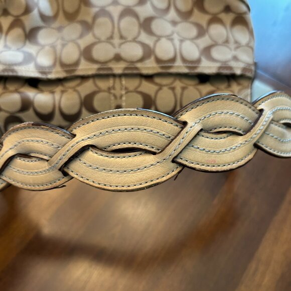 Coach 11862 Signature Soho Hobo Buckle Flap Pocket Bag Khaki Brown - Picture 16 of 16